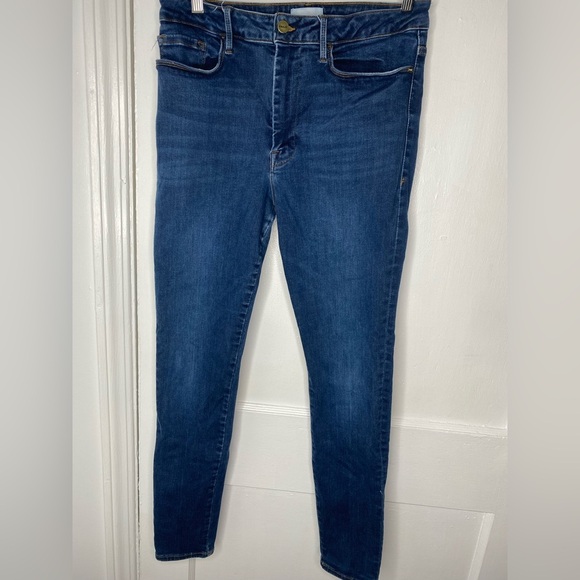 Frame Denim Blue Skinny Jeans  Pictured AS IS - Picture 1 of 6